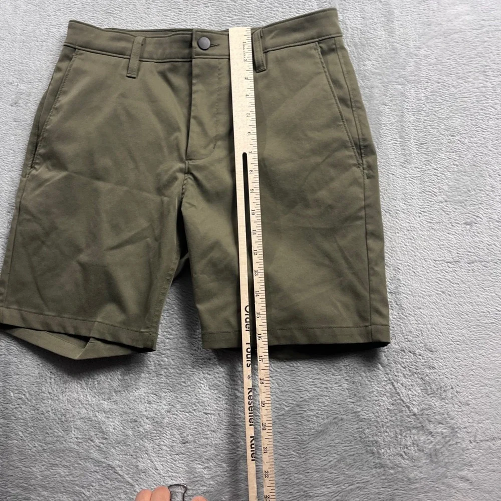 Proof Nomad Shorts Mens 29 Olive Green Technical Stretch Performance‎ Travel 7in